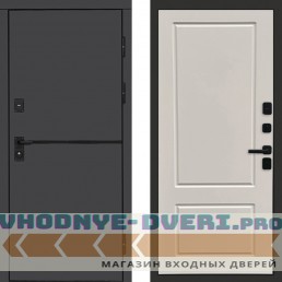 Дверь входная Termo Door Тренд Графит Марсель Слоновая кость